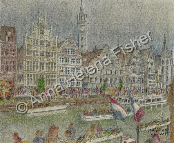 Architectural - Gent Belgium - Mixed Media