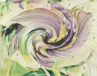 Purpurina - Mixed Media Paintings - By Anna Helena Fisher, Abstract Painting Artist