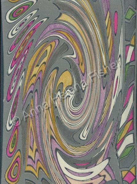 Abstract - On A Twirl - Mixed Media