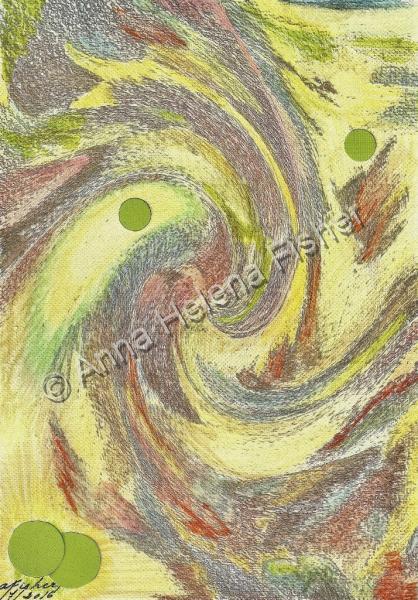 Abstract - Em Espiral - Mixed Media