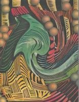 Vinho E Pingpong - Mixed Media Paintings - By Anna Helena Fisher, Abstract Painting Artist