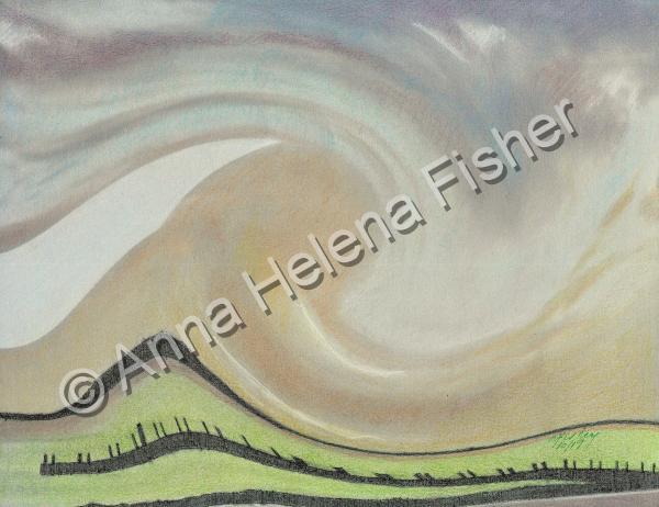 Figurative - Sky Earth And Sea - Mixed Media