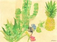 Arizona - Mixed Media Paintings - By Anna Helena Fisher, Abstract Painting Artist