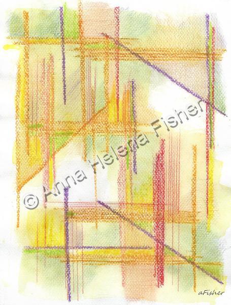 Symphony Of Colors - Lines And More Lines - Mixed Media