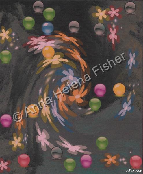 Figurative - Flowers And Flares II - Mixed Media