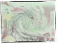 Its Windy Outside 2 - Mixed Media Drawings - By Anna Helena Fisher, Composition Drawing Artist