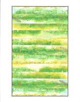 Strip Of Green - Mixed Media Paintings - By Anna Helena Fisher, Composition Painting Artist