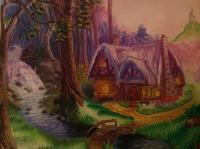My Own - Cottage In The Woods - Water Color