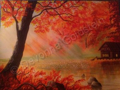 My Own - Maple Tree Sunlight - Water Color