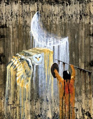 American Indian Spirit World - Night Spirit - Oil