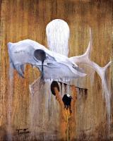Deer Song - Oil Paintings - By Patrick Trotter, Drip Painting Painting Artist