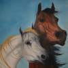 Horse Lovers - Oil Paintings - By Patrick Trotter, Animal Art Painting Artist