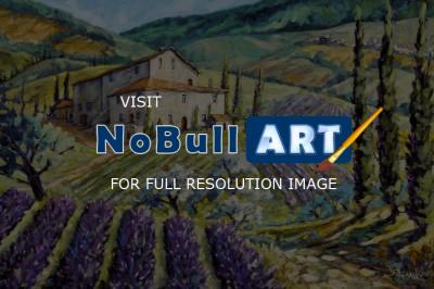 Art Sold Directly By The Artis - Lavender Hills Tuscany_Sold - Oil On Canvas