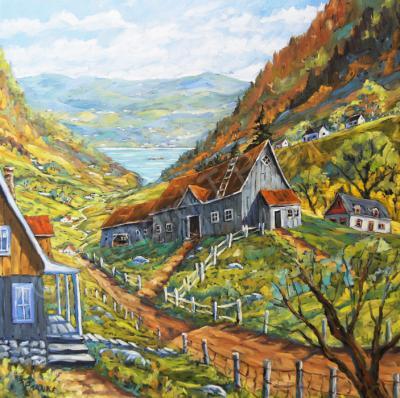 Art Sold Directly By The Artis - Charlevoix Valley Large Original Oil Painting_Sold - Oil On Canvas