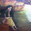 Malayali Girl - Water Colour Paintings - By Sajith Puthukkudi Sooryakiran Bhrahaspathi, Impressionism Painting Artist