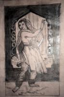 Kathak - Pencil Drawings - By Sajith Puthukkudi Sooryakiran Bhrahaspathi, Impressionism Drawing Artist