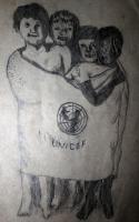 Unicef - Pencile Drawings - By Sajith Puthukkudi Sooryakiran Bhrahaspathi, Impressionism Drawing Artist