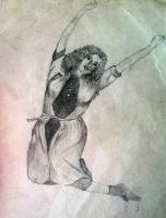 Pencil Drawing - A Lady - Pencil