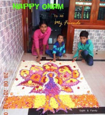 Flowers Work - Pookkalam - Flower Work - Flower