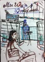Alice Was In Wonder Land - Pencil And Ink Drawings - By Sajith Puthukkudi Sooryakiran Bhrahaspathi, Cartoons Drawing Artist