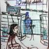 Alice Was In Wonder Land - Pencil And Ink Drawings - By Sajith Puthukkudi Sooryakiran Bhrahaspathi, Cartoons Drawing Artist