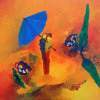 No7 - Oil On Wood Paintings - By Dino Bakic, Abstrakt Expressionism Painting Artist