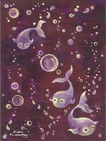 Fish - Acrylic Paintings - By Aiden Malecky, Fantasy Painting Artist