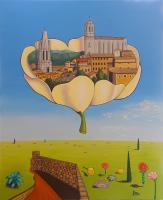Girona Temps De Flors - Tela Paintings - By Pau Barrera, Oil Painting Artist
