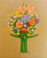 Ram De Flors - Tela Paintings - By Pau Barrera, Oil Painting Artist