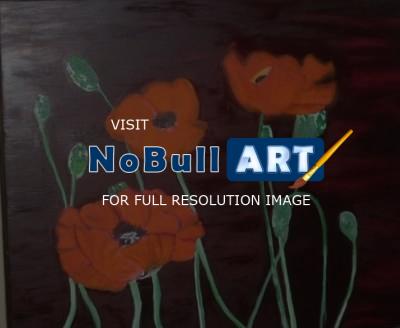 1 - Poppyes - Oil On Canvas