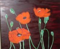 1 - Poppyes - Oil On Canvas