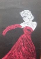 Tempter Woman - Pastel On Paper Paintings - By Ana Petronijevic, Pastel On Paper Painting Artist