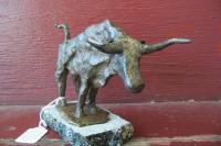 Bull - Clay Sculptures - By Lubin C, Other Sculpture Artist