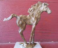 Equine 1 - Bronze Sculptures - By Lubin C, Other Sculpture Artist