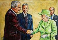 Handshake - Acrylic Paintings - By Michael Gavan Duffy, Contemporary Painting Artist