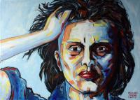 Anna Magnani - Acrylic Paintings - By Michael Gavan Duffy, Contemporary Painting Artist