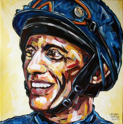 Portrait - Frankie Dettori - Acrylic