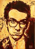 Portrait - Elvis Costello - Acrylic