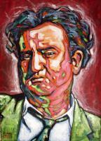 Brendan Behan - Acrylic Paintings - By Michael Gavan Duffy, Contemporary Painting Artist