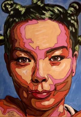 Portrait - Bjork - Acrylic