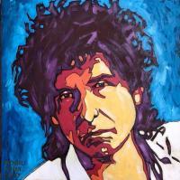 Bob Dylan - Acrylic Paintings - By Michael Gavan Duffy, Contemporary Painting Artist