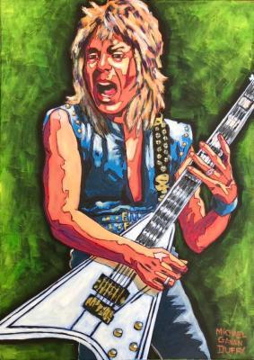 Portrait - Randy Rhoads - Acrylic