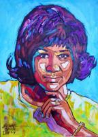 Portrait - Aretha Franklin - Acrylic