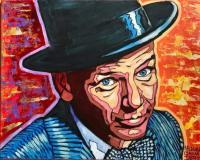 Frank Sinatra - Acrylic Paintings - By Michael Gavan Duffy, Contemporary Painting Artist
