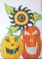 Flowers - Pumpkin Patch - 140Lb Watercolor Paper