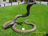 King Cobra - Steel Sculptures - By Orhan Rashtana, Animals Sculpture Artist