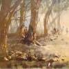 Goldanrays - Water Colour Paintings - By Khilchand Chaudhari, Landscape Painting Painting Artist