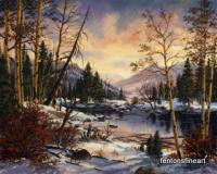 Snow Scene - Winter Wonderland - Oil