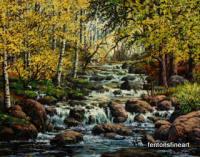 Aspens - Water Dance - Oil