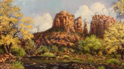 Desert - Courthouse Rock Sedona - Oil